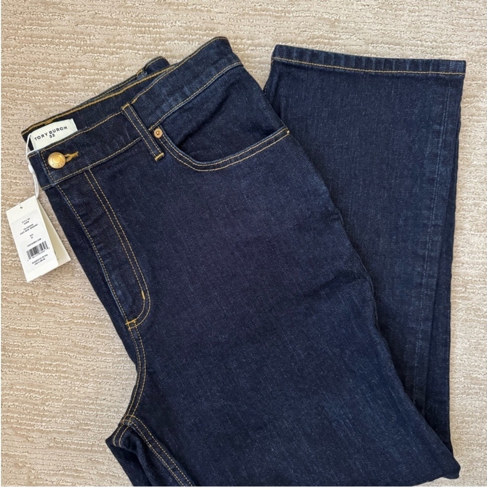 Tory Burch Women's Dark Blue Skinny Jeans